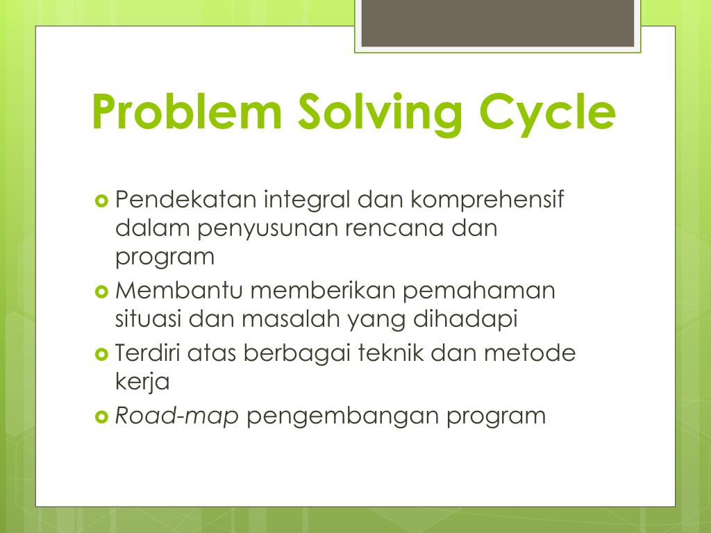 contoh kasus problem solving cycle kesehatan