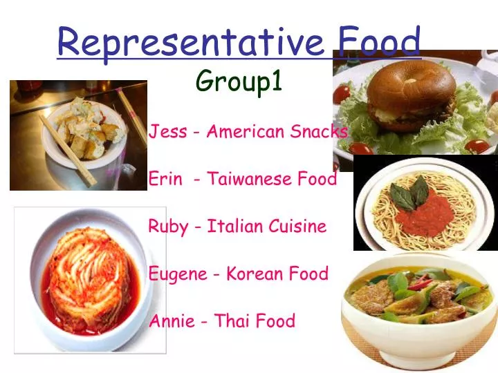 PPT Representative Food Group1 PowerPoint Presentation, free download