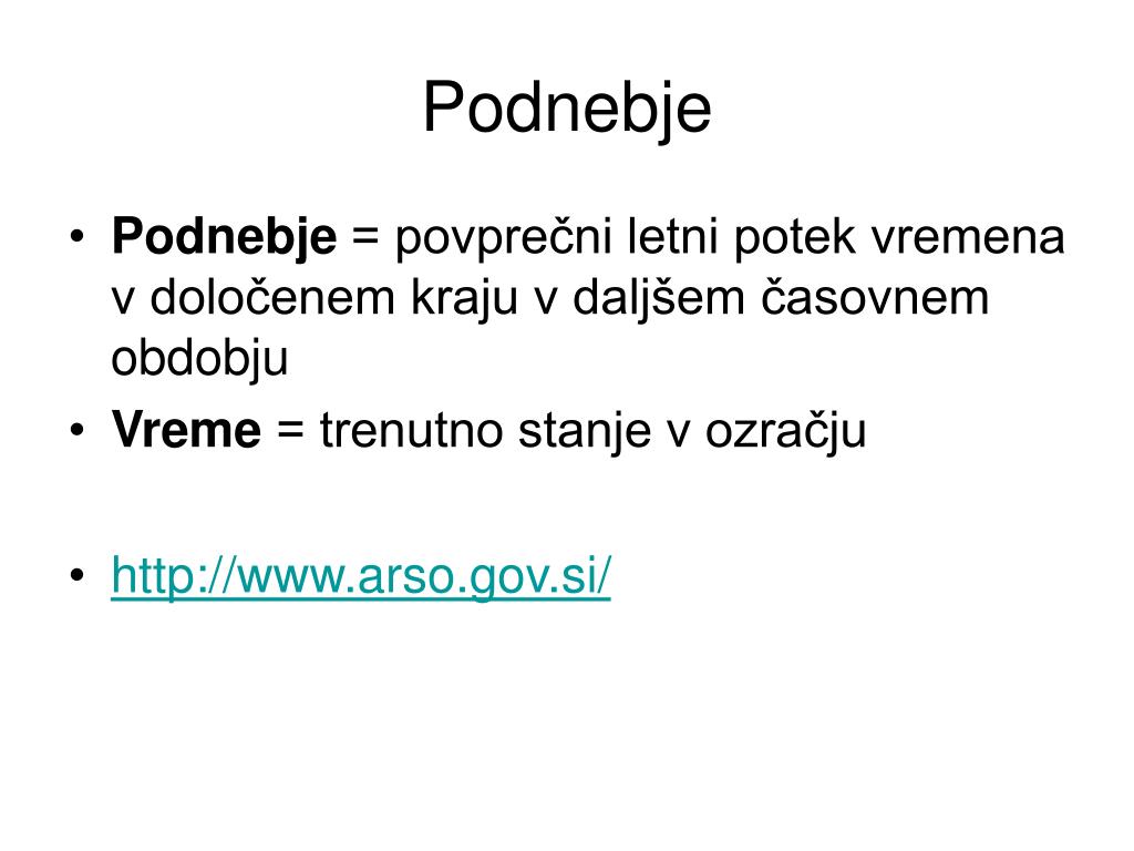 PPT - Podnebje PowerPoint Presentation, free download - ID:4560891