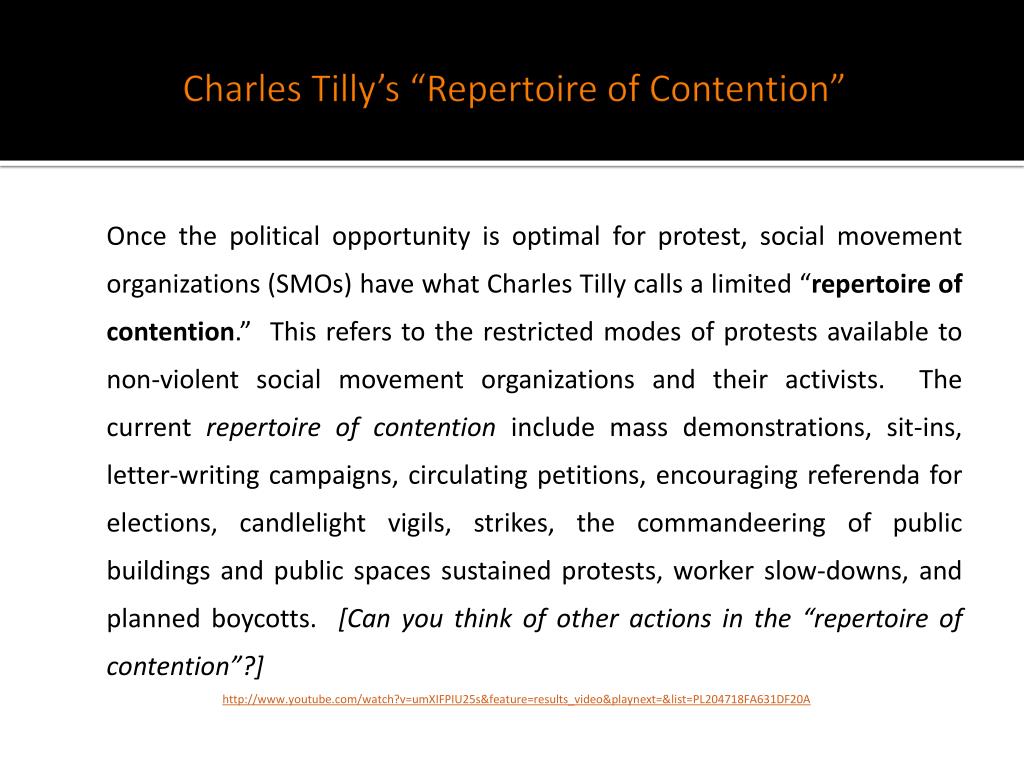 repertoire of contention repertoire of contention