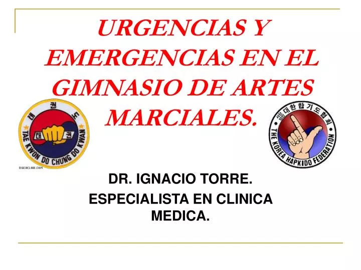 urgencias y emergencias en el gimnasio de artes marciales n.