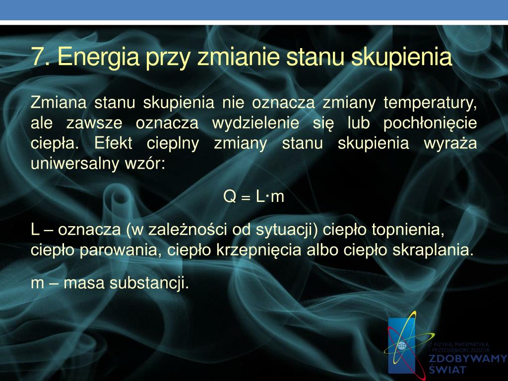 Stany Skupienia Fizyka Klasa 7 PPT - Temat: Stany skupienia ciał Kompetencja - Fizyka i Matematyka