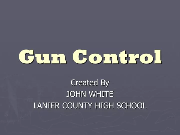 gun control n.