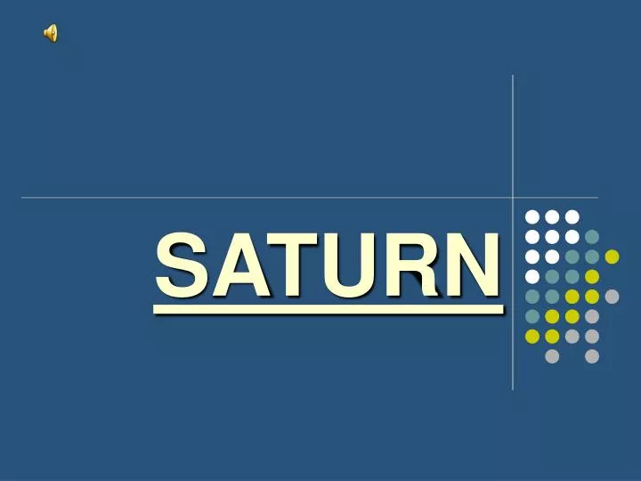 PPT SATURN PowerPoint Presentation Free Download ID 4562939