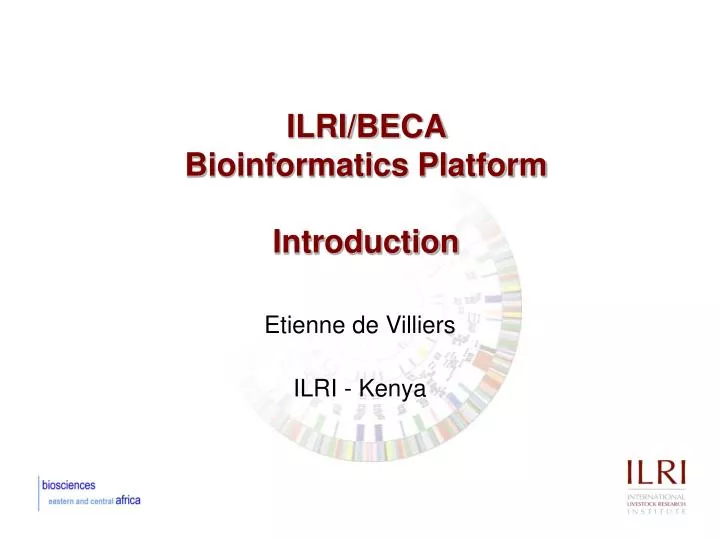ilri beca bioinformatics platform introduction n.