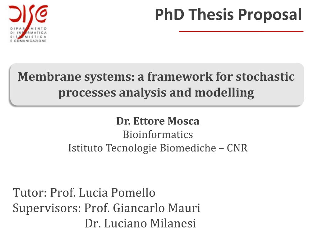 phd research proposal framework