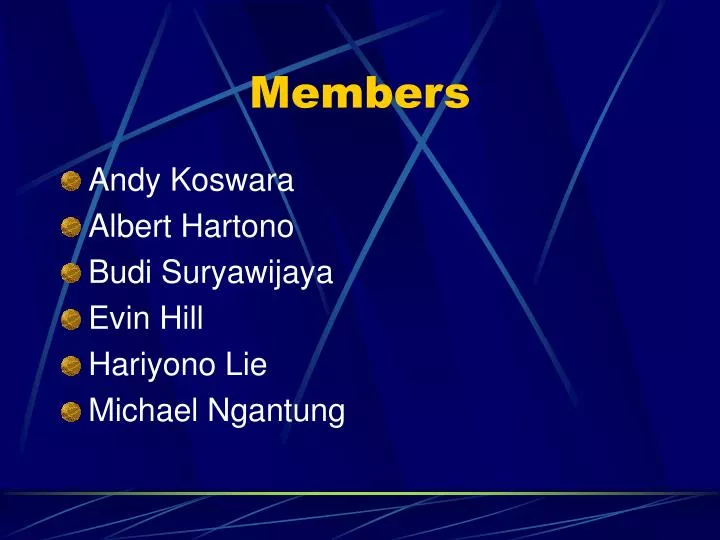 members n.