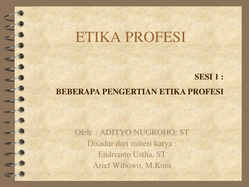 Ppt Etika Profesi Powerpoint Presentation Free Download Id 4563744
