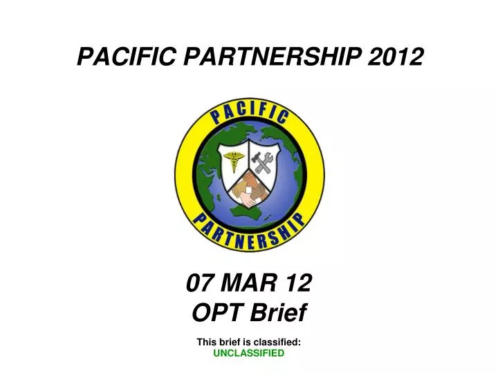 PPT PACIFIC PARTNERSHIP 2012 PowerPoint Presentation, free download