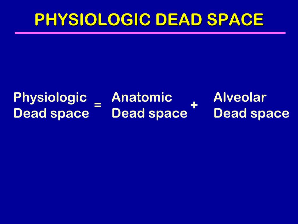 determine physiological dead space determine physiological dead space