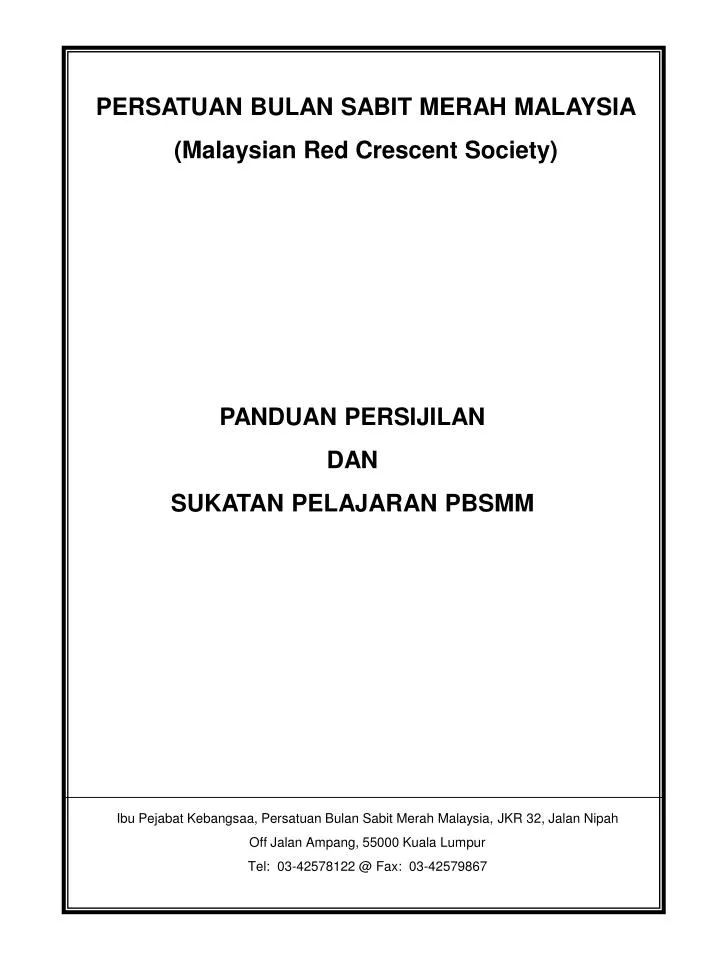 Ppt Persatuan Bulan Sabit Merah Malaysia Malaysian Red Crescent Society Powerpoint Presentation Id 4567249
