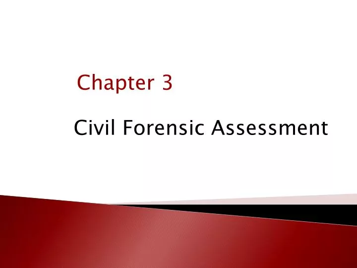 civil forensic assessment n.