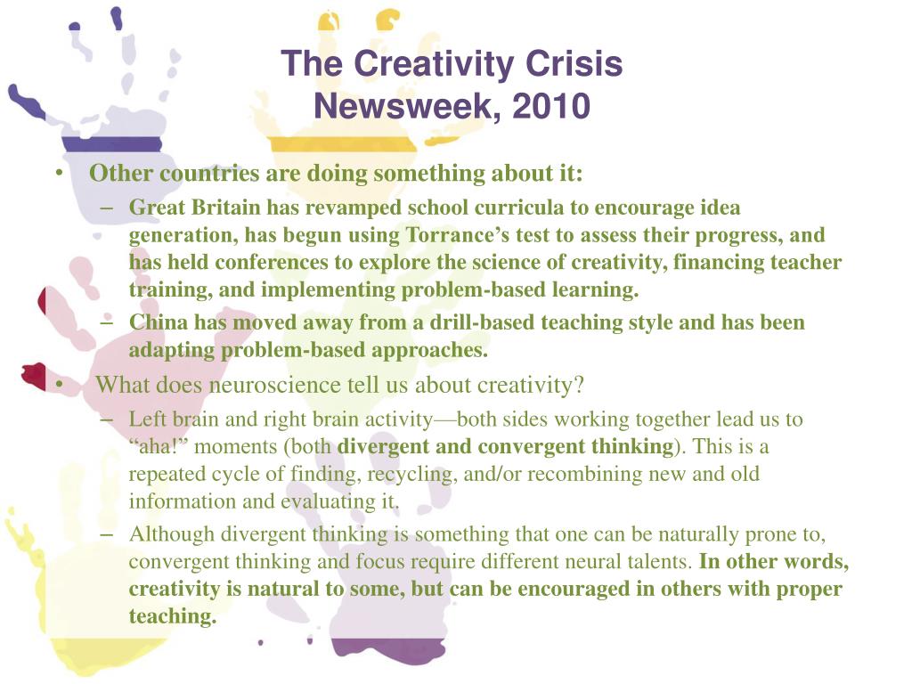 creativity crisis essay