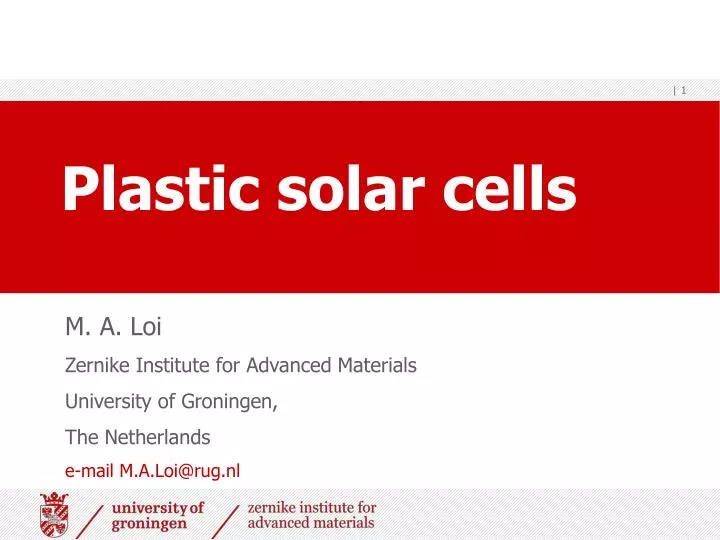 plastic solar cells n.