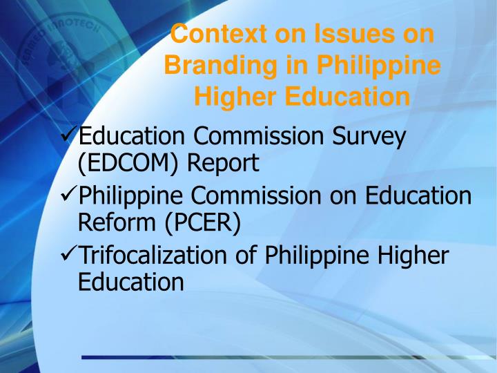 trifocalization of philippine education trifocalization of philippine education