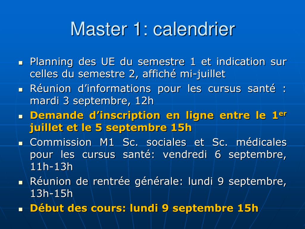 PPT - Formation MASTER Mention: Santé Publique PowerPoint Presentation ...