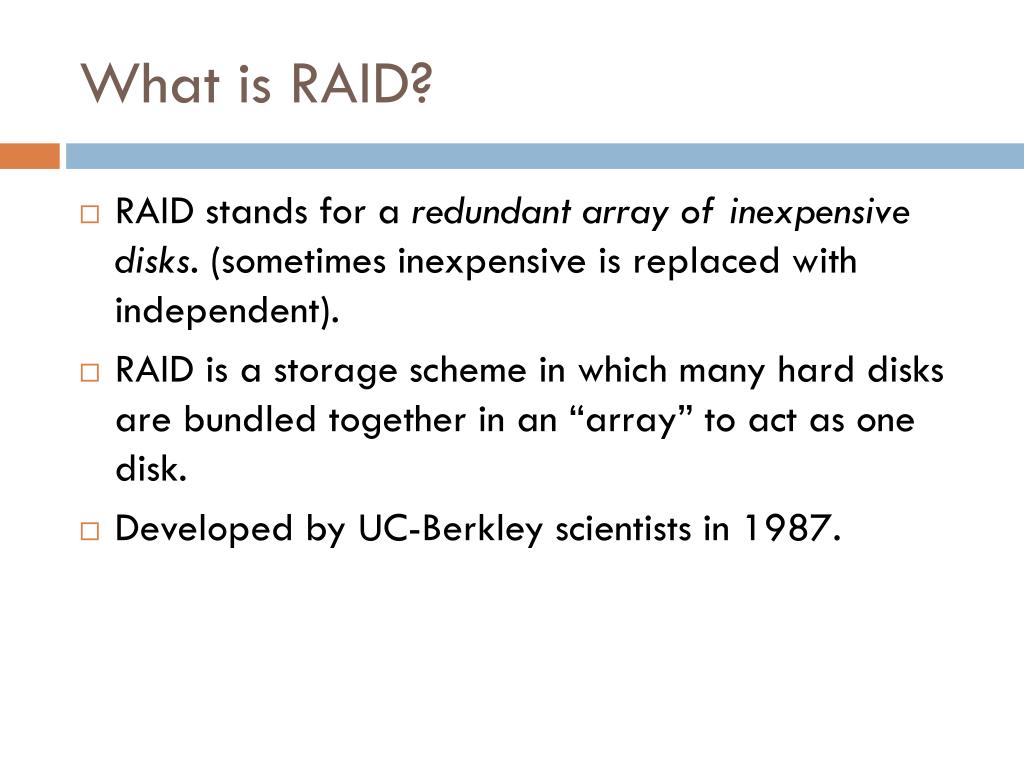 RAID definition and meaning