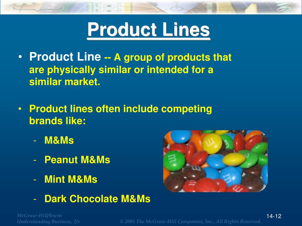 product line presentation meaning