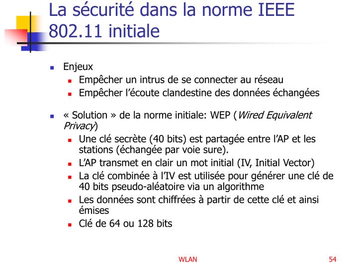 PPT - Réseaux locaux sans fils – La norme IEEE 802.11 PowerPoint ...