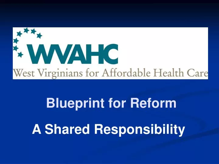 PPT - Blueprint for Reform PowerPoint Presentation, free download - ID ...