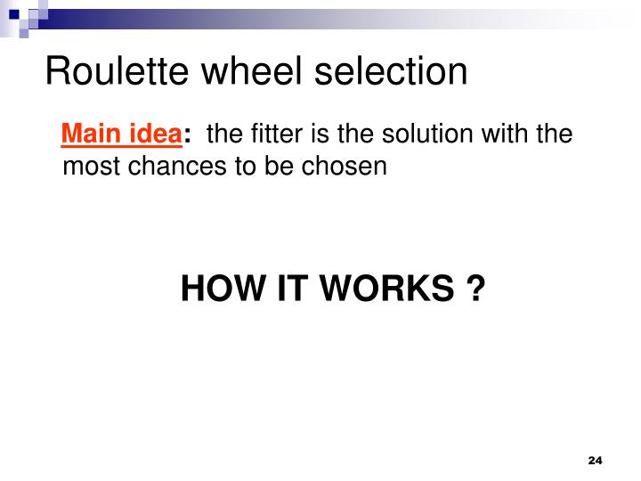 Roulette wheel selection source code