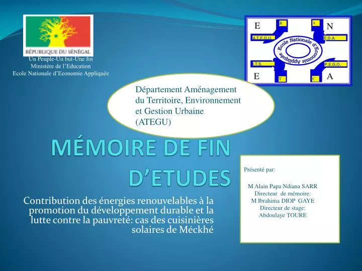 memoires de fin d etudes memoires de fin d etudes