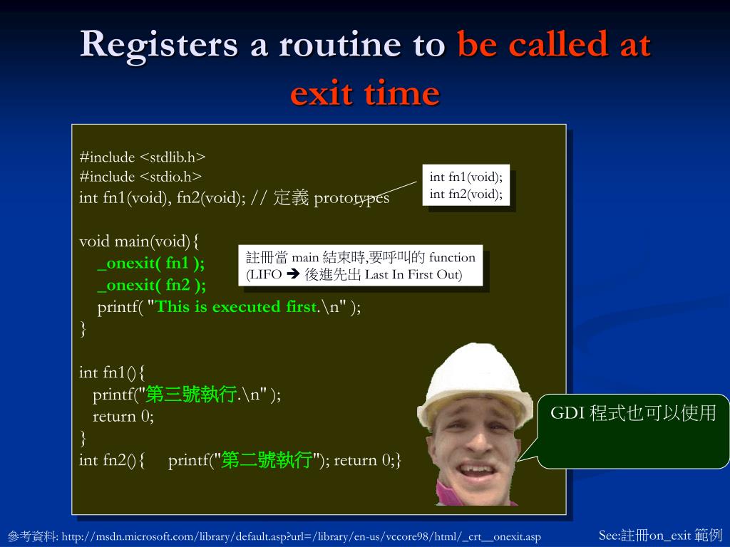 Random Process First Exit Time PPT - Understanding Processes and Startup Functions in C/C++ ...