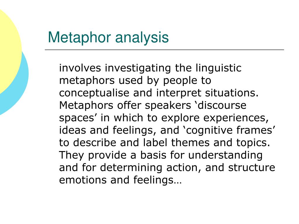 research on metaphor analysis