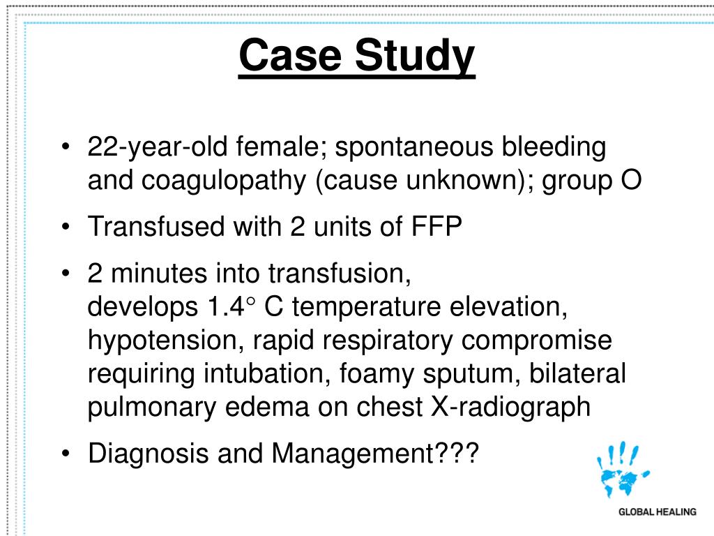case study transfusion reaction
