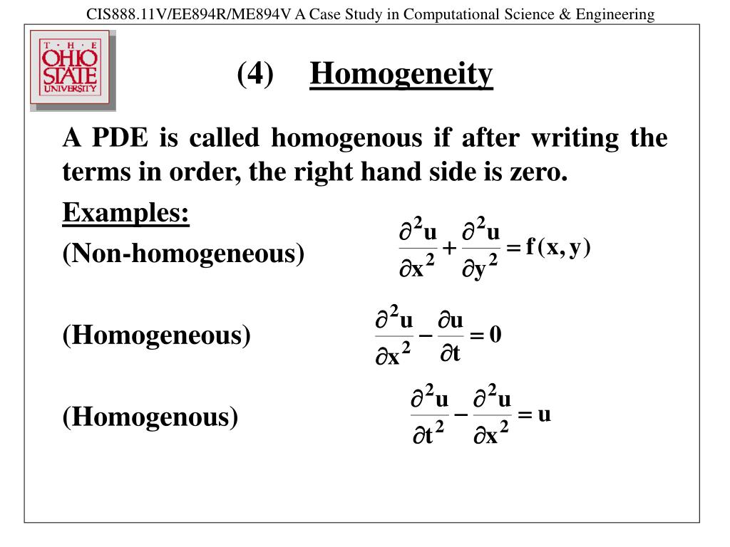 partial differential equations examples