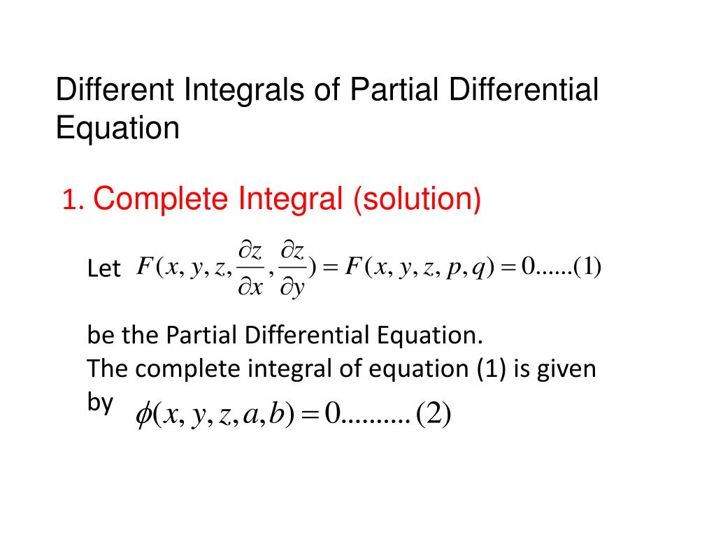 PPT - PARTIAL DIFFERENTIAL EQUATIONS PowerPoint Presentation, free ...