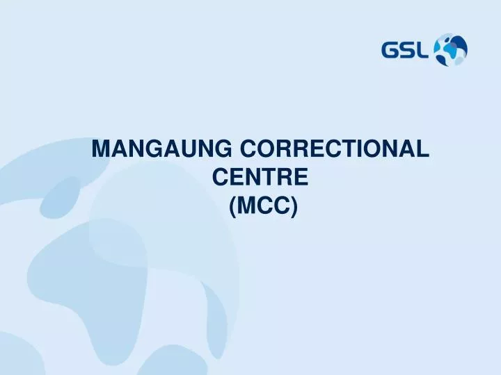 mangaung correctional centre mcc n.