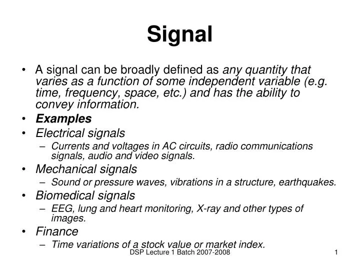 signal n.