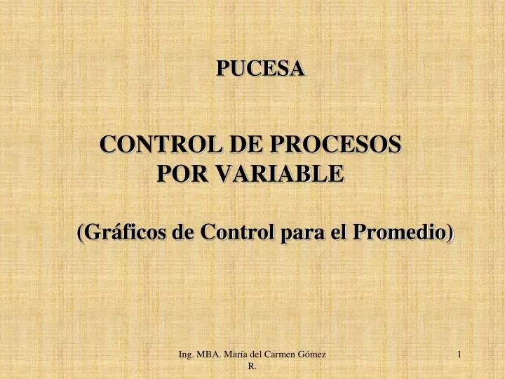 control de procesos por variable n.