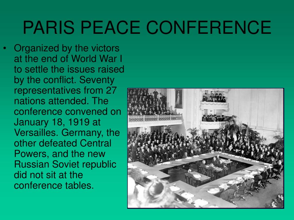 Ppt The Peace Of Paris 1919 Powerpoint Presentation Free Download