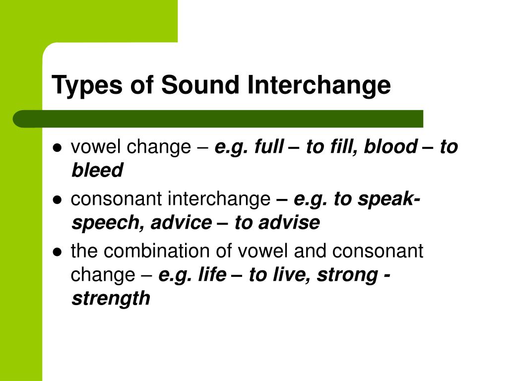 sound interchange presentation