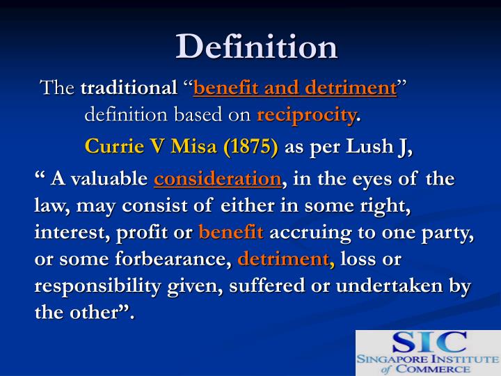 PPT Law of Contract Consideration PowerPoint Presentation ID4578438