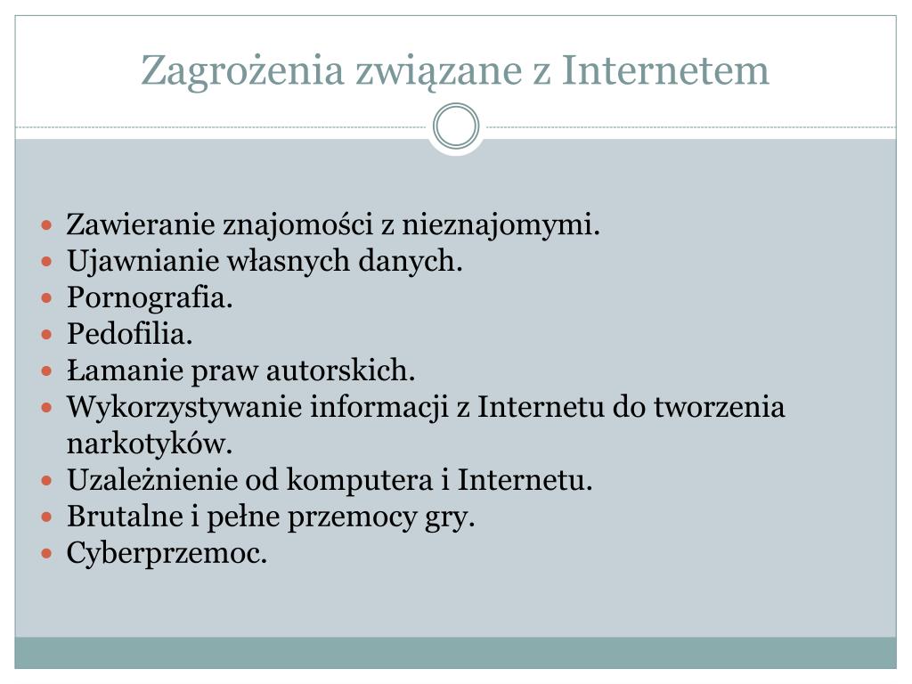 Jakie Udogodnienia I Jakie Zagrożenia Wiążą Się Z Internetem