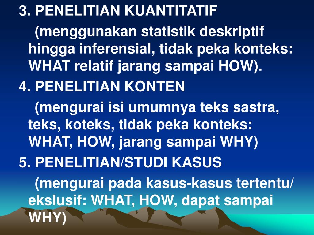 Jenis Jenis Penelitian Metode Kuantitatif - Metode ...