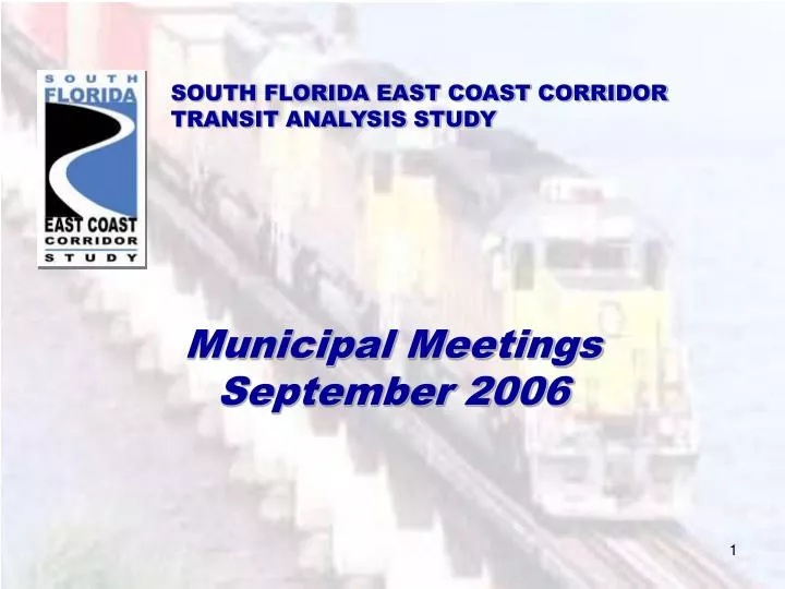 south florida east coast corridor transit analysis study n.