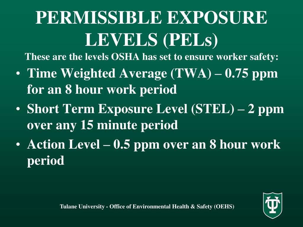Ppt osha formaldehyde standard 29 cfr 1910 1048 powerpoint