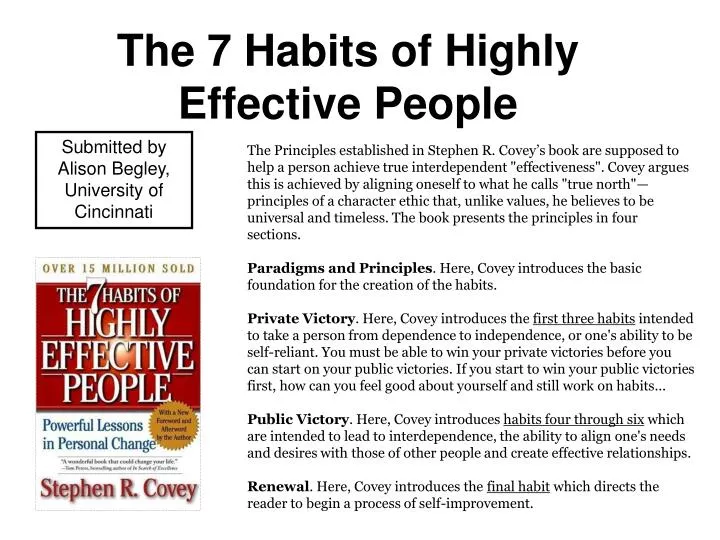 PPT - The 7 Habits of Highly Effective People PowerPoint Presentation ...