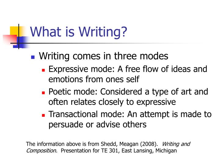 types of composition writing