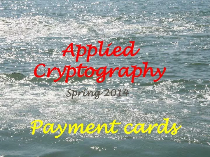 applied cryptography n.