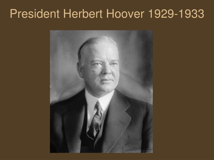 president herbert hoover 1929 1933 n