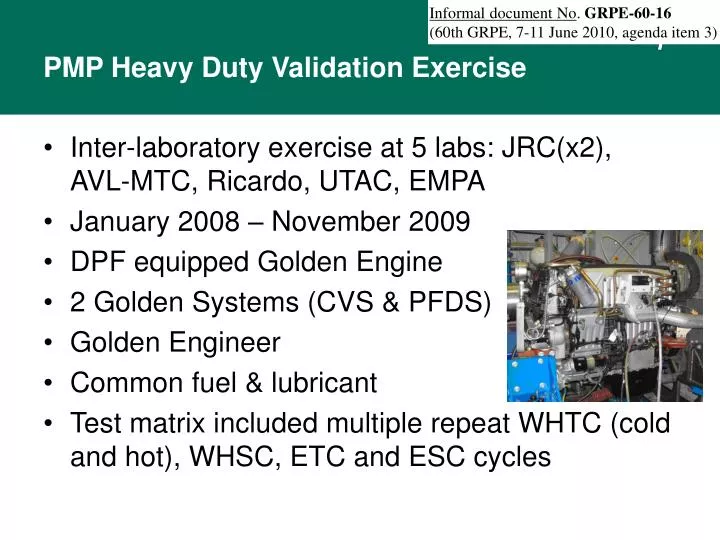 PPT - PMP Heavy Duty Validation Exercise PowerPoint Presentation, free ...