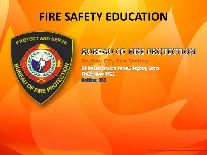 PPT FIRE SAFETY EDUCATION PowerPoint Presentation, free download ID