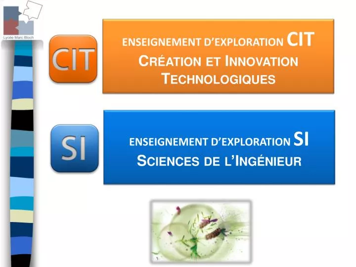 Ppt Enseignement D Exploration Cit Creation Et Innovation Technologiques Powerpoint Presentation Id 4583896