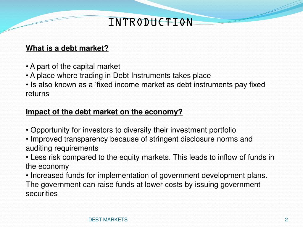 research paper debt market