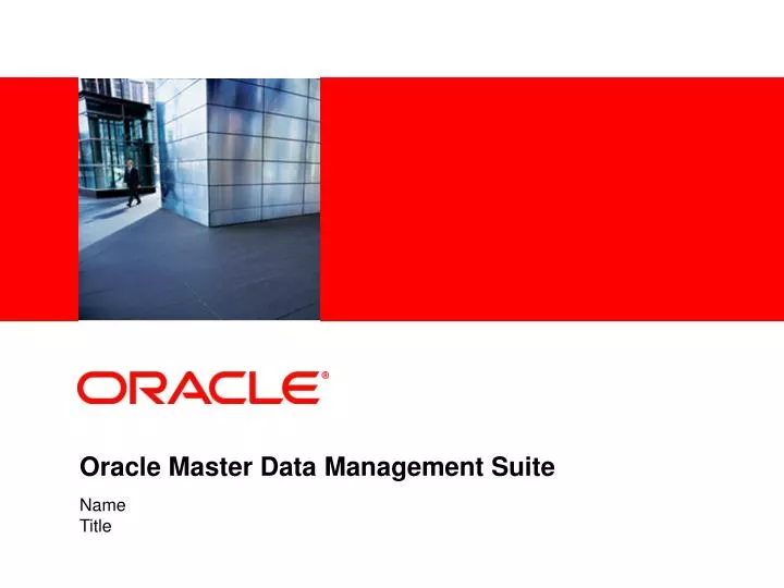 oracle master data management suite n.